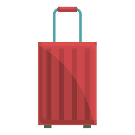Travel suitcase icon. Cartoon of Travel suitcase vector icon for web design isolated on white backgroundのイラスト素材