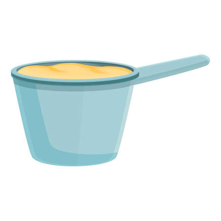 Cooking pot icon cartoon vector. Food kitchen pan. Cook saucepanのイラスト素材