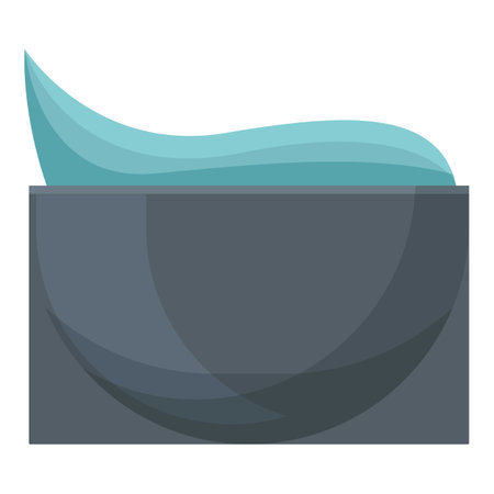 Hair cream jar icon cartoon vector. Cosmetic packing. Container productのイラスト素材
