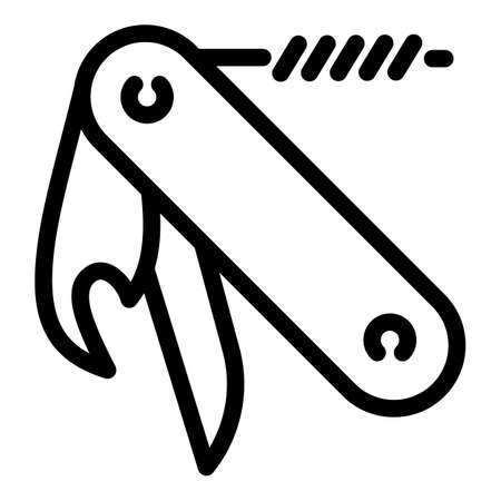 Penknife icon. Outline penknife vector icon for web design isolated on white backgroundのイラスト素材