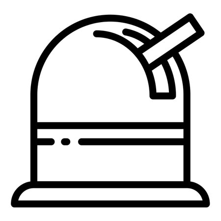 Space observatory icon. Outline space observatory vector icon for web design isolated on white backgroundのイラスト素材