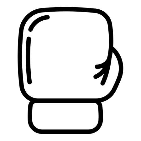 Cushioned gloves icon. Outline Cushioned gloves vector icon for web design isolated on white backgroundのイラスト素材