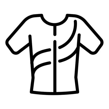 Cycling shirt icon. Outline Cycling shirt vector icon for web design isolated on white backgroundのイラスト素材
