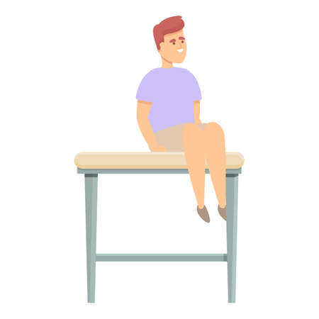 Hospital patient icon cartoon vector. Medical doctor. People healthのイラスト素材