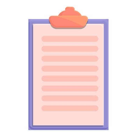 Order checklist icon cartoon vector. Delivery list. Courier serviceのイラスト素材