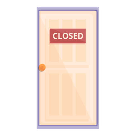 Discrimination door icon cartoon vector. Gender equality. Business promotionのイラスト素材