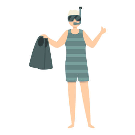 Grandpa Diving Icon Cartoon Vector Senior Travel Happy Personのイラスト素材 ストックフォト 写真素材のstock Foto ストックドットフォト