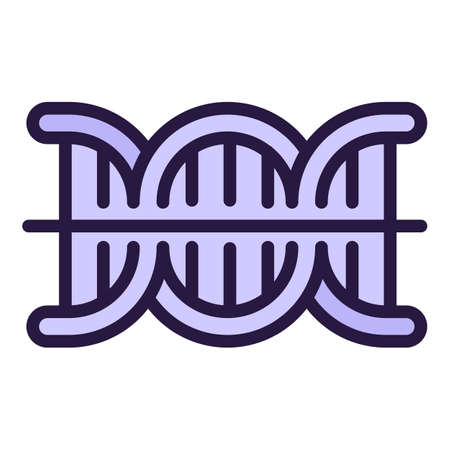 Dna test human icon outline vector. Rna crisp. Cell scientificのイラスト素材