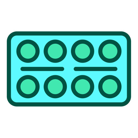 Pill blister icon outline vector. Medicine tablet. Health worldのイラスト素材