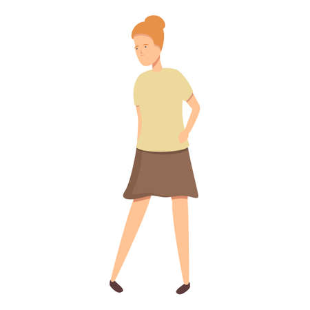 Teacher fashion icon cartoon vector. Cute happy. Clothing shopのイラスト素材