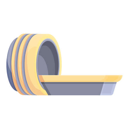 Mri healthcare icon cartoon vector. Medical machine. Radiology scannerのイラスト素材