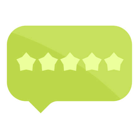 Feedback message icon cartoon vector. Client opinion. Review scaleのイラスト素材