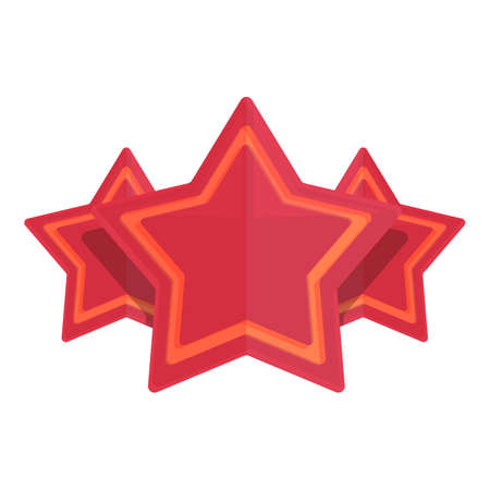 Star loyalty program icon cartoon vector. Customer card. Gift clientのイラスト素材
