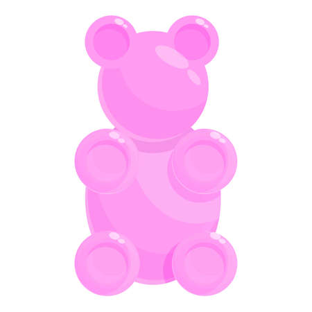 Bear jelly icon cartoon vector. Fruit dessert. Gelatin babyのイラスト素材