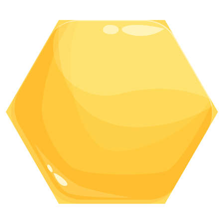 Gold jelly icon cartoon vector. Candy fruit. Sweet dessertのイラスト素材