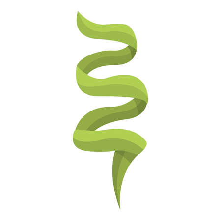 Algae drink plant icon cartoon vector. Seaweed alga. Green foodのイラスト素材