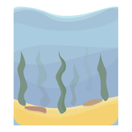 Sea algae gameplay icon cartoon vector. Machine interface. Computer elementのイラスト素材