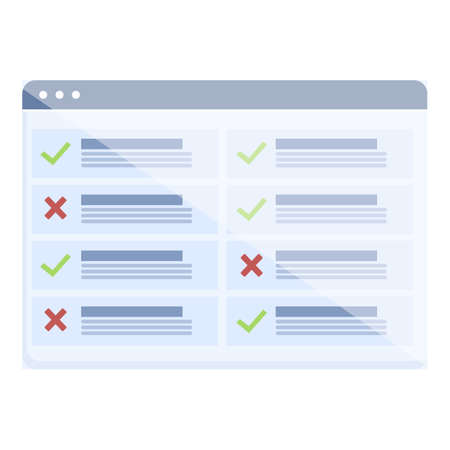 Web online exam icon cartoon vector. Computer digital. Desk trainingのイラスト素材