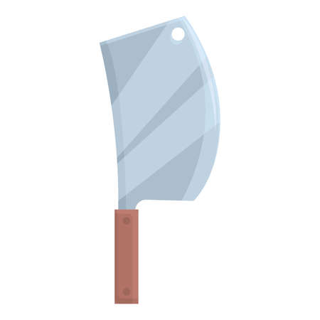 Meat knife icon cartoon vector. Cook party. Food fireのイラスト素材