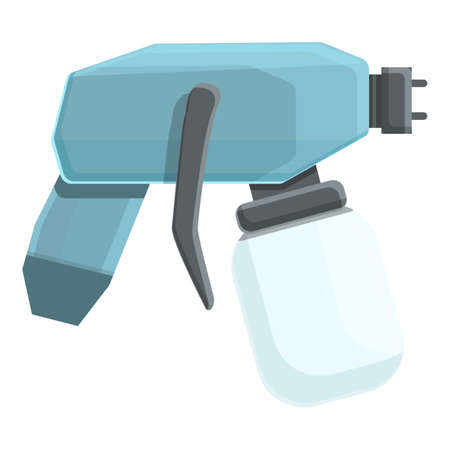 Spray gun icon cartoon vector. Air sprayer. Airbrush paintのイラスト素材