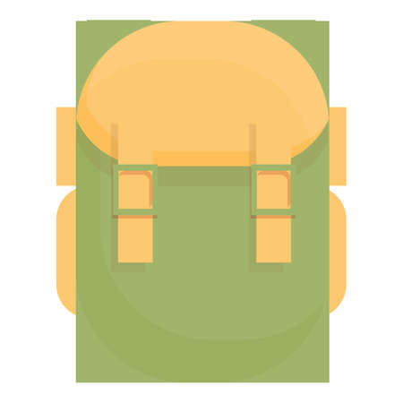 School backpack icon cartoon vector. Bag back. Schoolbag art