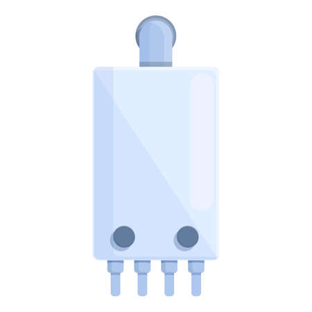 Fire gas boiler icon cartoon vector. home water. system hotのイラスト素材