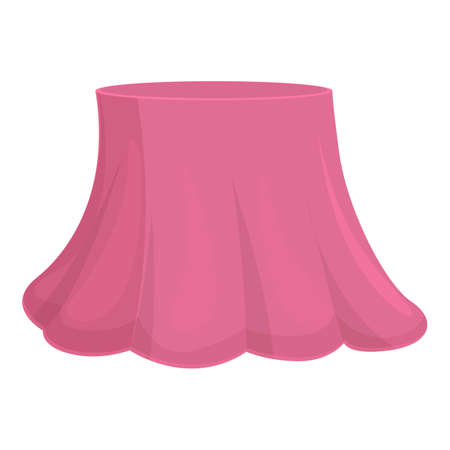 Woman skirt icon cartoon vector. long fashion. girl miniのイラスト素材