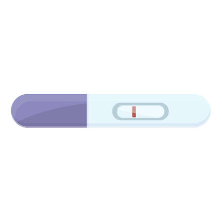 Negative pregnancy test icon cartoon vector. stick kit. urine resultのイラスト素材