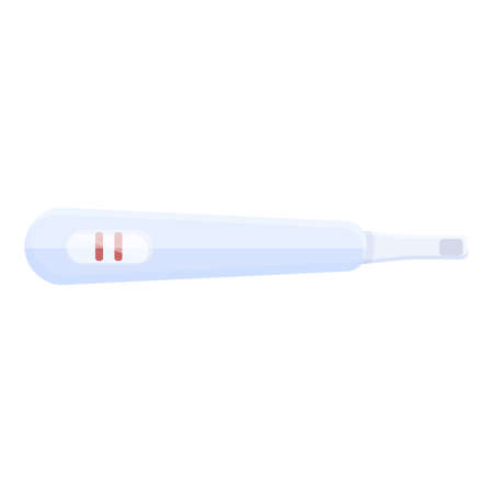Hcg pregnant test icon cartoon vector. positive result. urine result