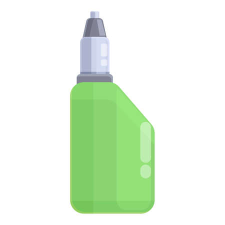 Green vaper icon cartoon vector. electronic vape. Juice coilのイラスト素材