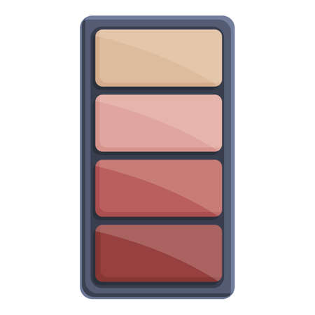 Makeup color case icon cartoon vector. Cosmetic bag. Beauty smallのイラスト素材