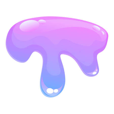 Goo slime icon cartoon vector. Liquid sticky. Paint mucusのイラスト素材