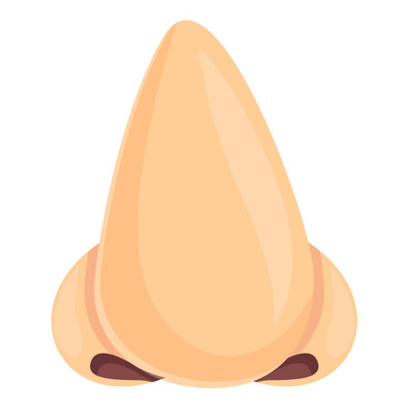 Open rhinoplasty icon cartoon vector. Nose surgery. Closed procedureのイラスト素材