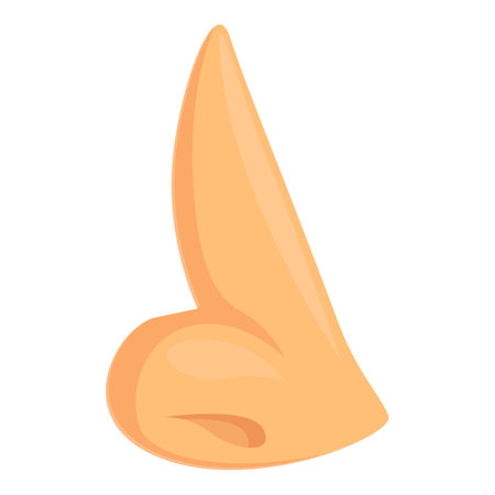 Nose hump icon cartoon vector. Plastic anatomy. Nasal skinのイラスト素材