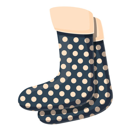 Dotted sock icon cartoon vector. Winter foot. Fun cottonのイラスト素材