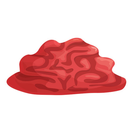 Forcemeat icon cartoon vector. Beef meat. Food lambのイラスト素材