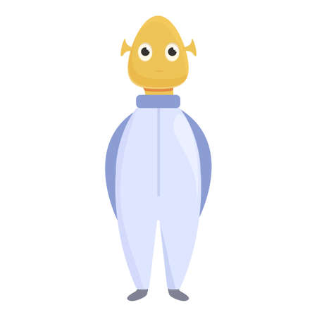 Ufo alien icon cartoon vector. Cute monster. Child ufoのイラスト素材