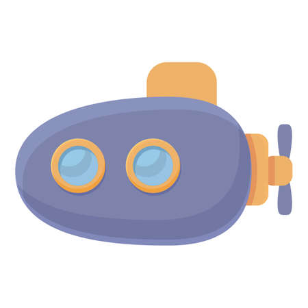 Submarine toy icon cartoon vector. Child toy. Shop storeのイラスト素材