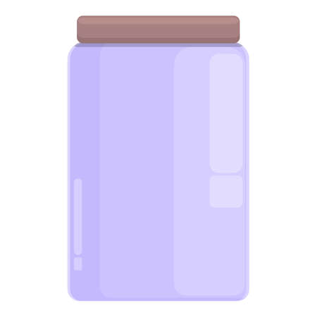Plastic jar icon cartoon vector. Eco recycle. Energy ecoのイラスト素材