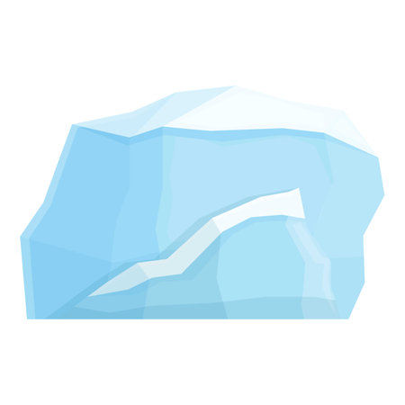 North ice icon cartoon vector. Arctic glacier. Sea polarのイラスト素材
