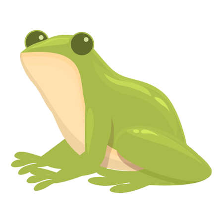 Wild frog icon cartoon vector. Animal water. Smile frogのイラスト素材