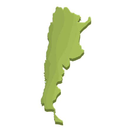 Argentina landmark icon cartoon vector. Wine travel. Argentinian foodのイラスト素材