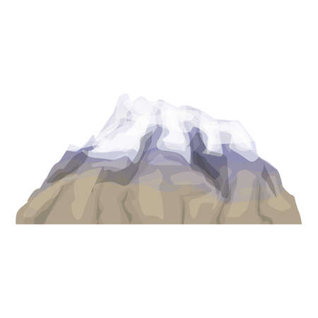 Argentina mountain icon cartoon vector. Travel landmark. National tourismのイラスト素材