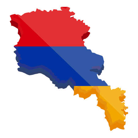 Armenia teritory icon cartoon vector. Map travel. Medival countryのイラスト素材