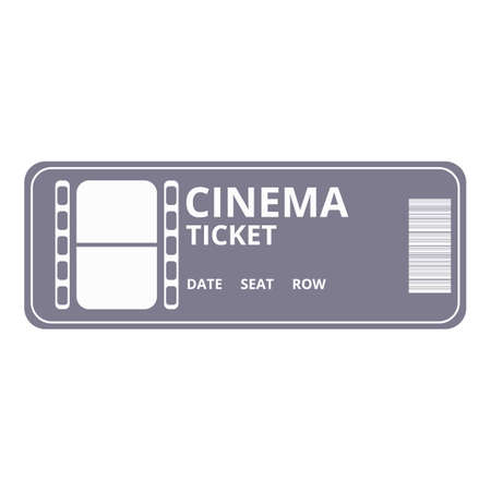 Event ticket icon cartoon vector. Film entry. Sign placeのイラスト素材