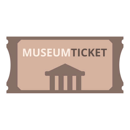 Pass museum coupon icon cartoon vector. Ticket movie. Carnival festivalのイラスト素材