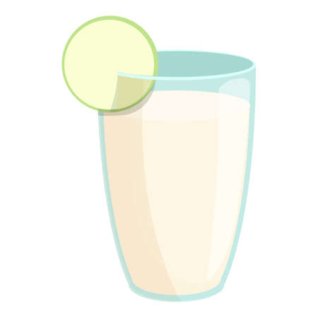 Milk cocktail icon cartoon vector. Dish food. Vegetable beanのイラスト素材