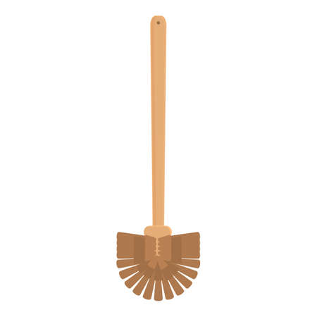 Toilet brush tool icon cartoon vector. Clean tool. Plastic brushのイラスト素材
