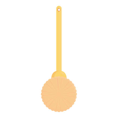 Plastic toilet brush icon cartoon vector. Clean bowl. Equipment cleanerのイラスト素材