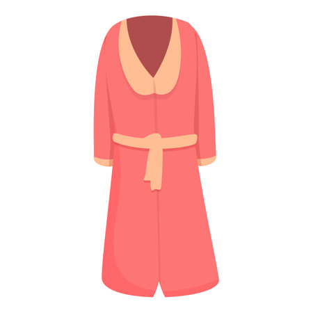 Hotel robe icon cartoon vector. Fabric cloth. Bathroom objectのイラスト素材